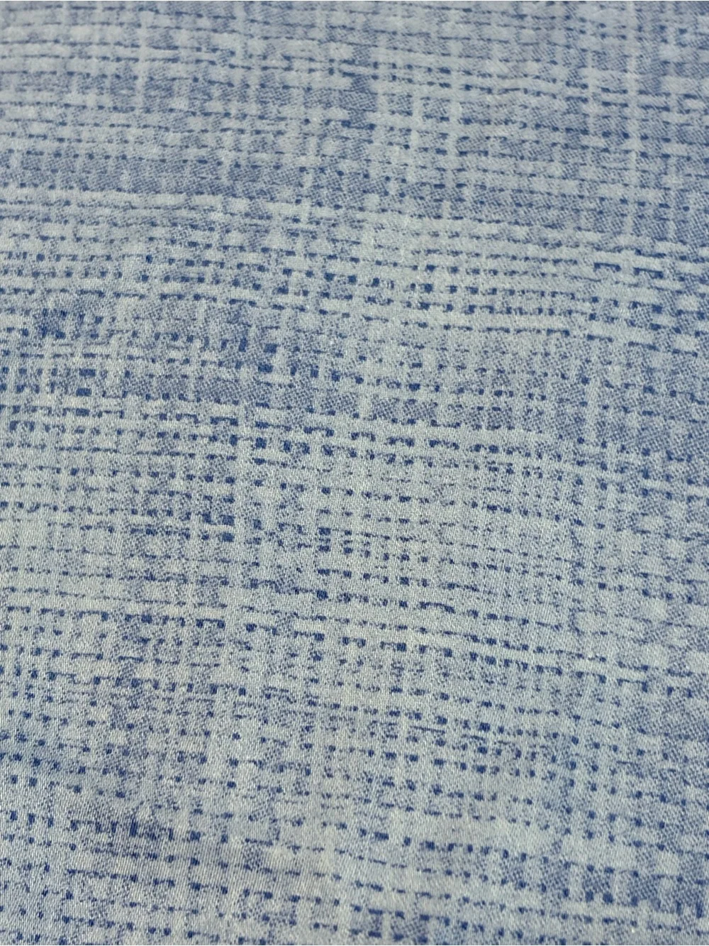 Ralph Lauren vintage Candia Blue 100% Cotton Queen Fitted Sheet Sateen weave
